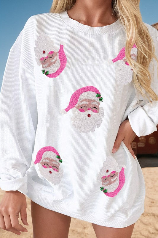 PINK SANTA PULLOVER