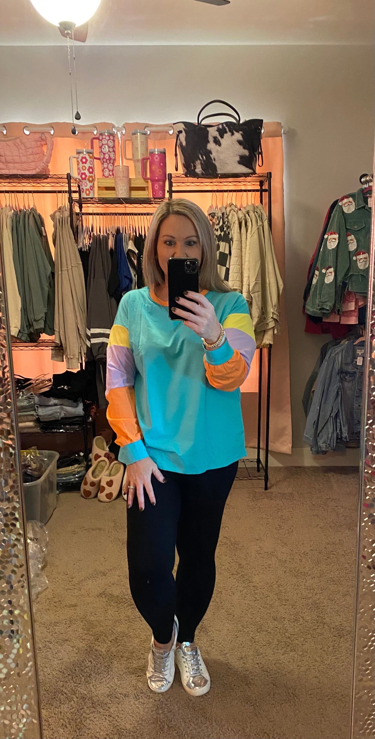 MERRITT COLOR BLOCK TOP