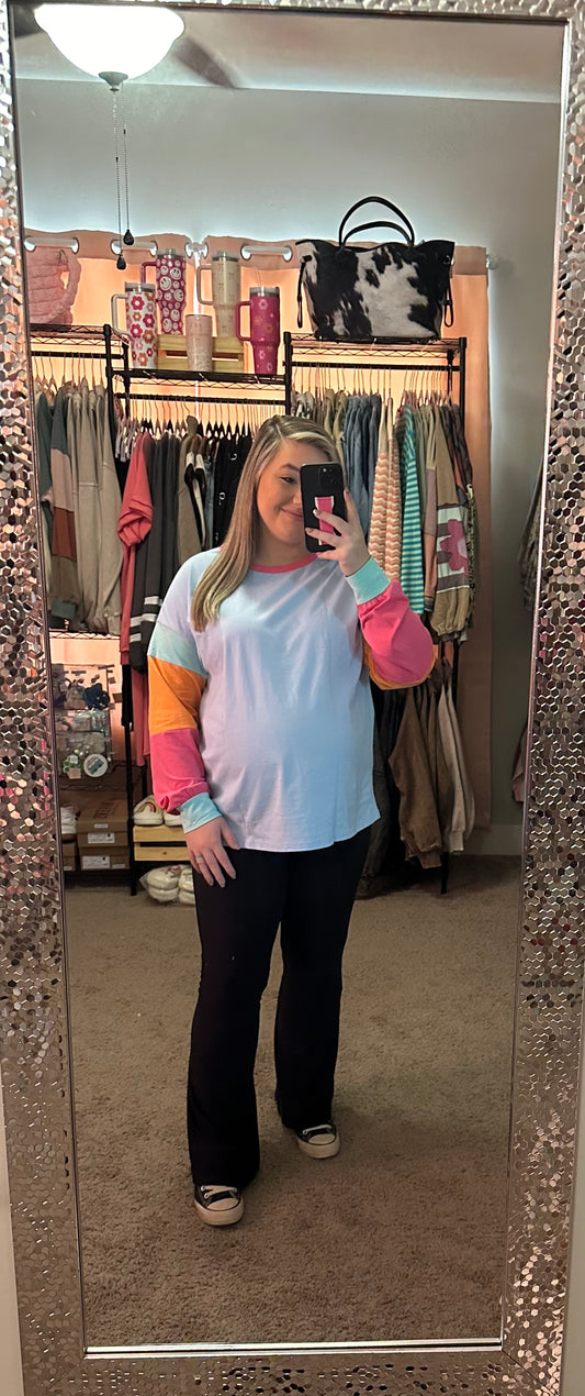 MERRITT COLOR BLOCK TOP