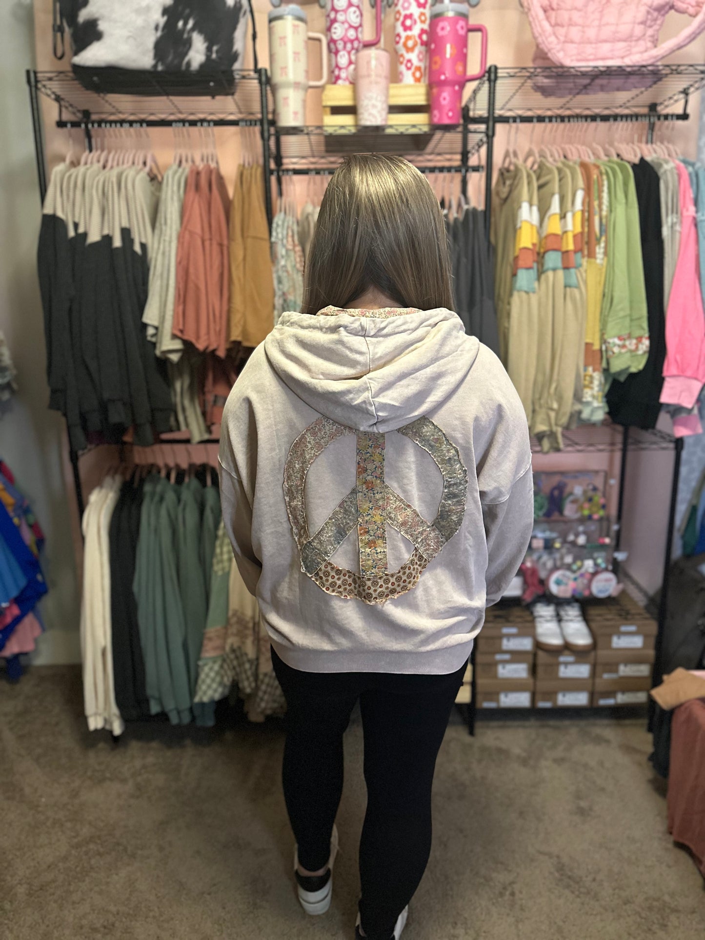 PEACE PATCH HOODIE