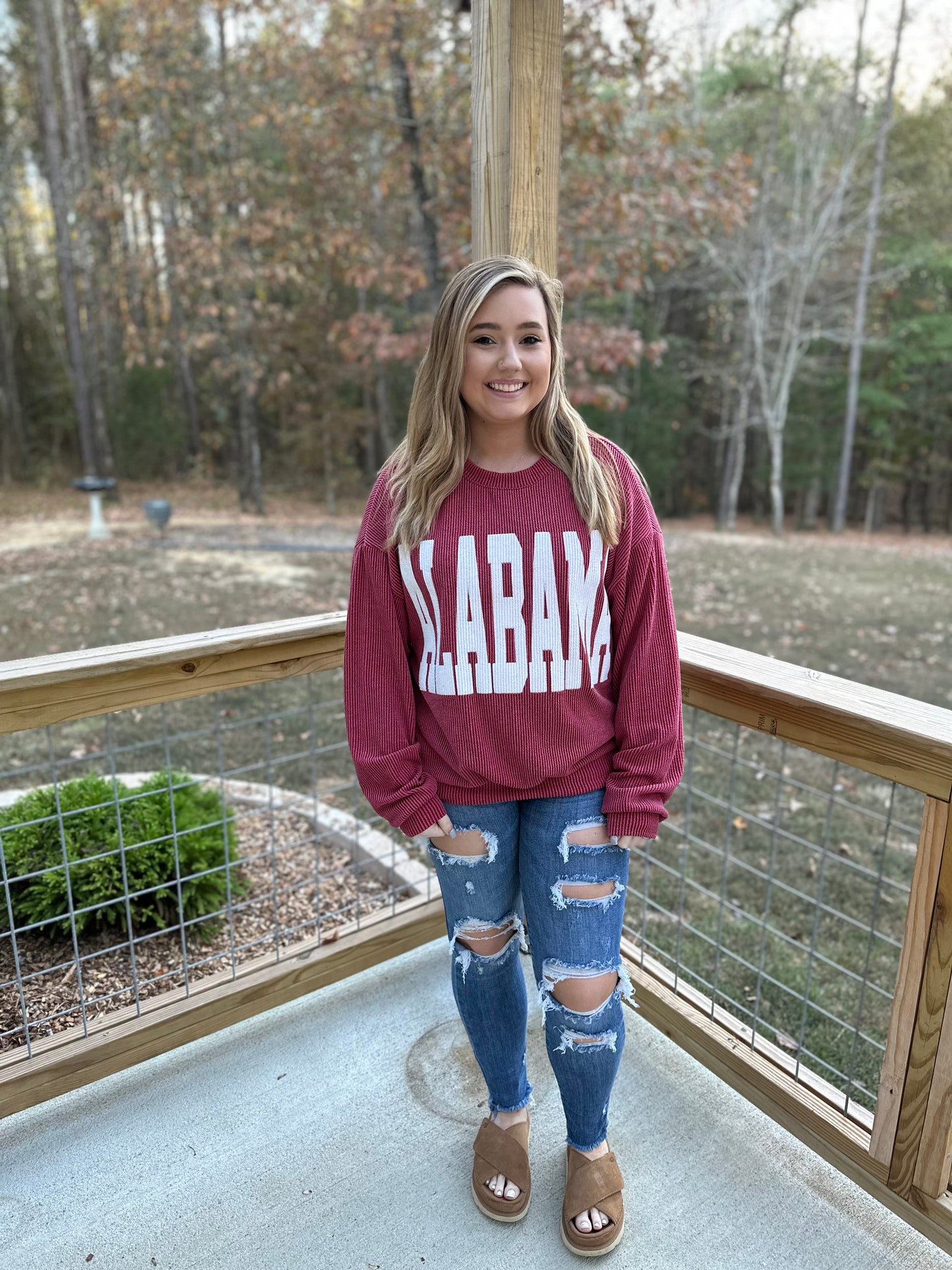 ALABAMA Graphic Print Crewneck