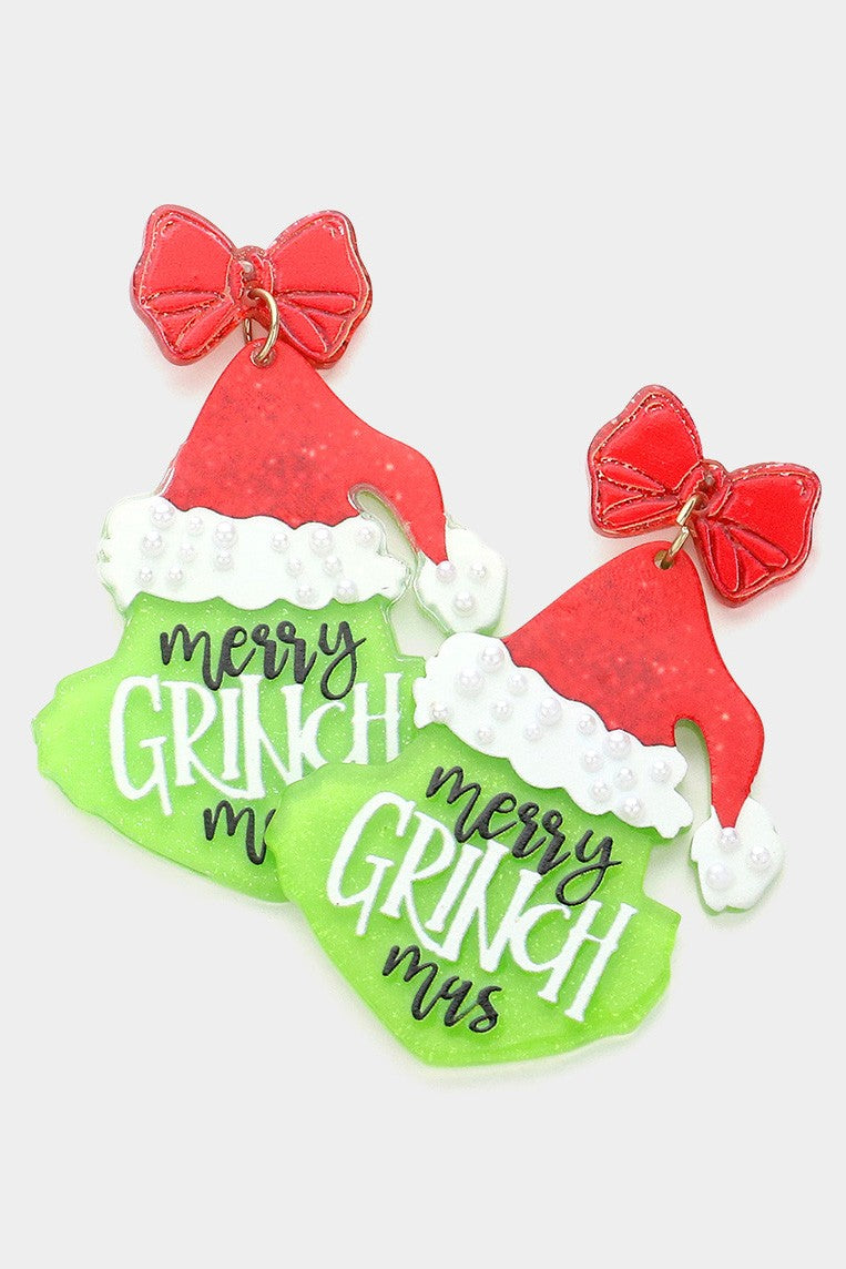 MERRY GRINCHMAS EARRINGS