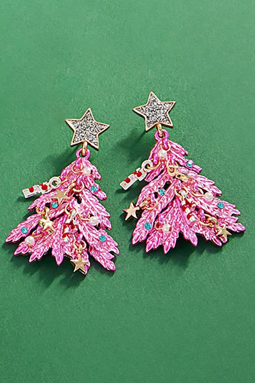 PINK DANGLE CHRISTMAS TREES