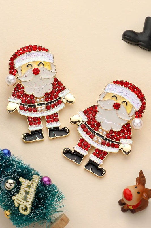 SANTA DANGLE EARRINGS