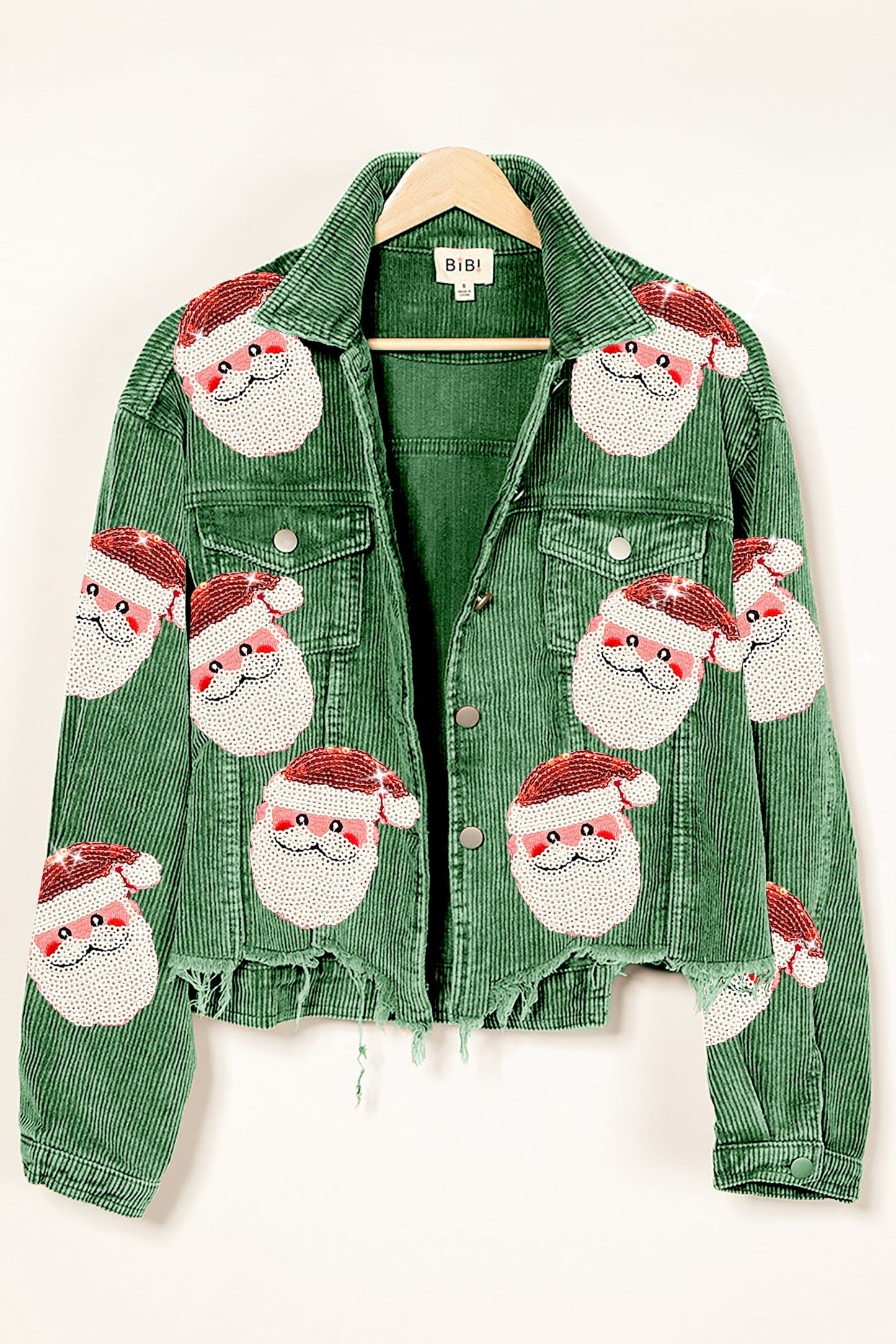 SEQUIN SANTA CORDUROY JACKET