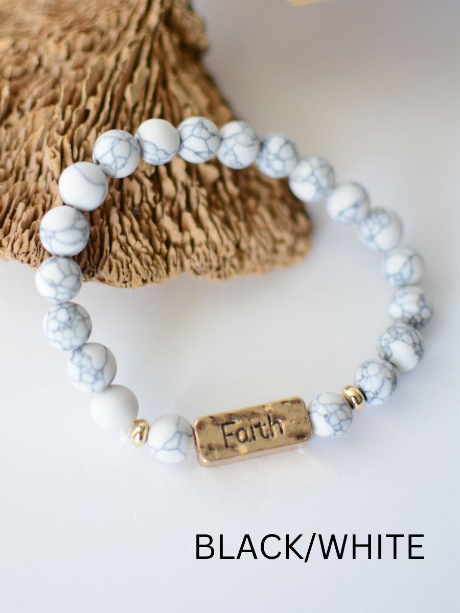 FAITH stone bracelet