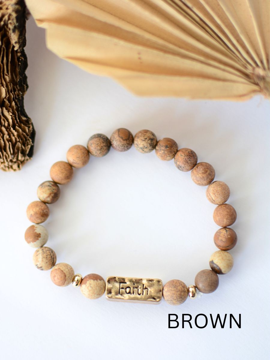 FAITH stone bracelet