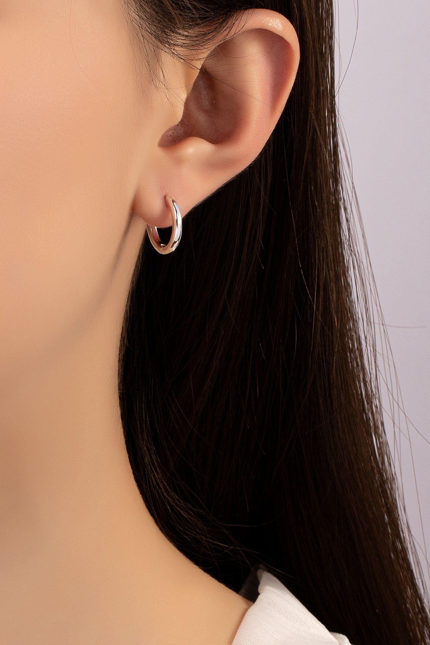 Skinny Huggie Hoop Earrings