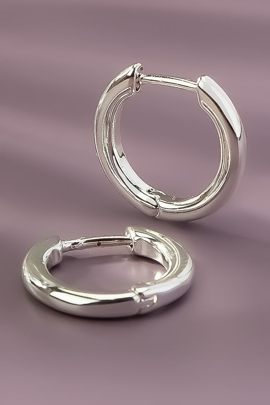 Skinny Huggie Hoop Earrings