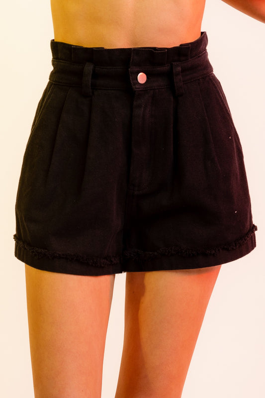 High Waisted Pleated Shorts